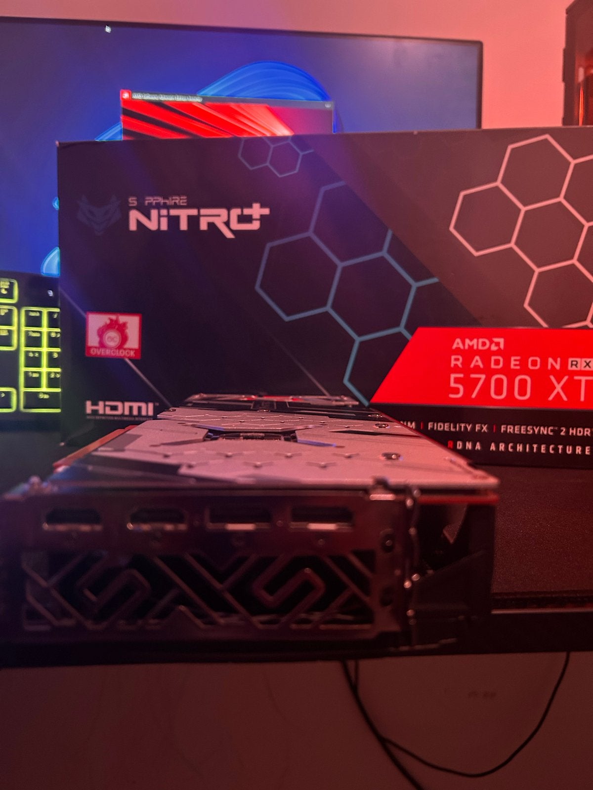 Sapphire Nitro+ AMD Radeon RX 5700 XT, Computers en Software, HDMI, GDDR6, PCI-Express 4, Ophalen of Verzenden
