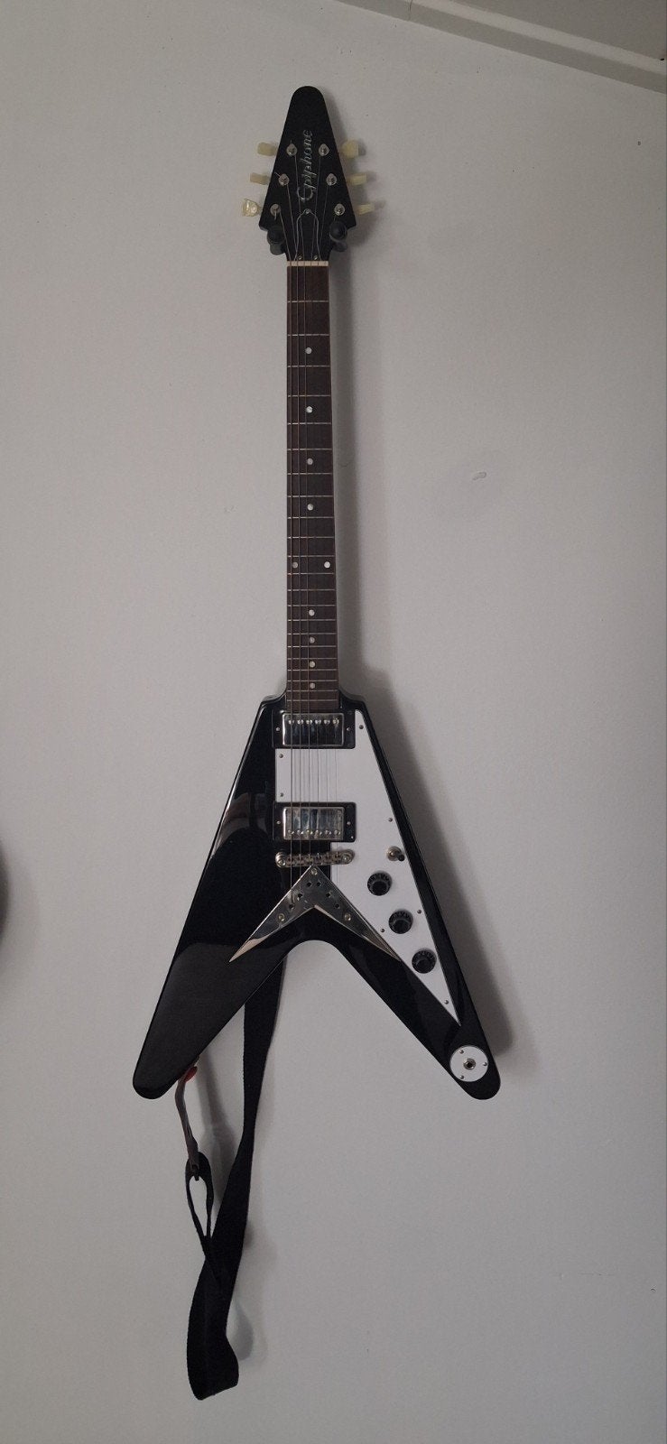 Epiphone Flying V elektrische gitaar - Zo goed als nieuw, Ophalen, Zo goed als nieuw, Solid body, Epiphone