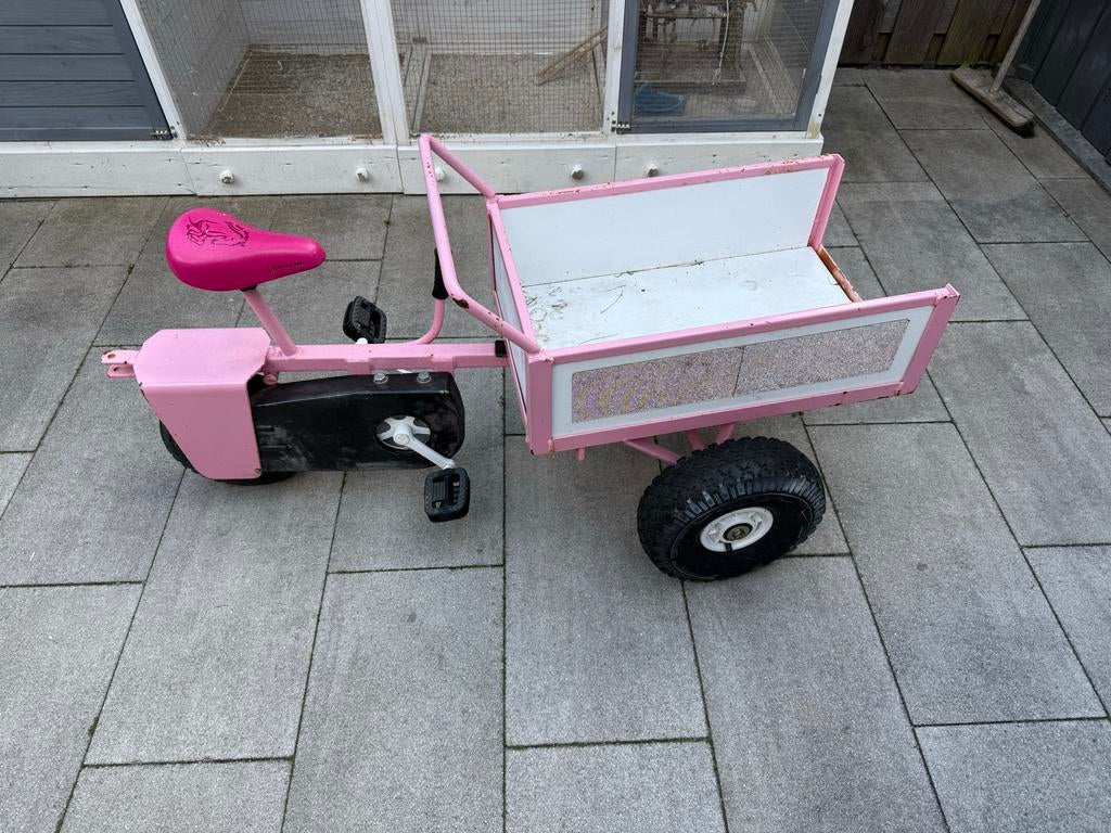 Roze Skelter Bakfiets voor Kinderen - Gebruikt, Kinderen en Baby's, Speelgoed | Buiten | Skelters, Ophalen, Zo goed als nieuw