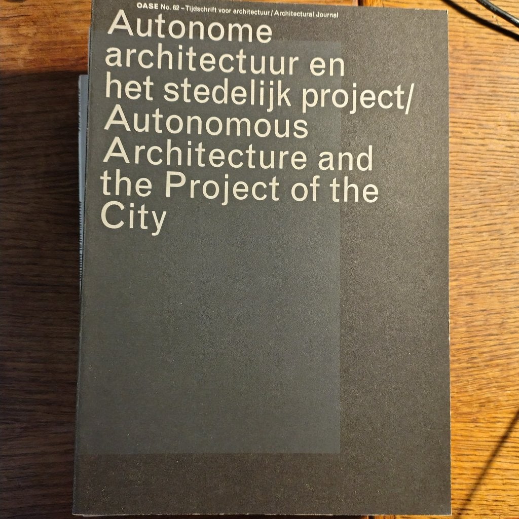 OASE #62 tijdschrift architectuur, Ophalen of Verzenden, Zo goed als nieuw, Architectuur algemeen