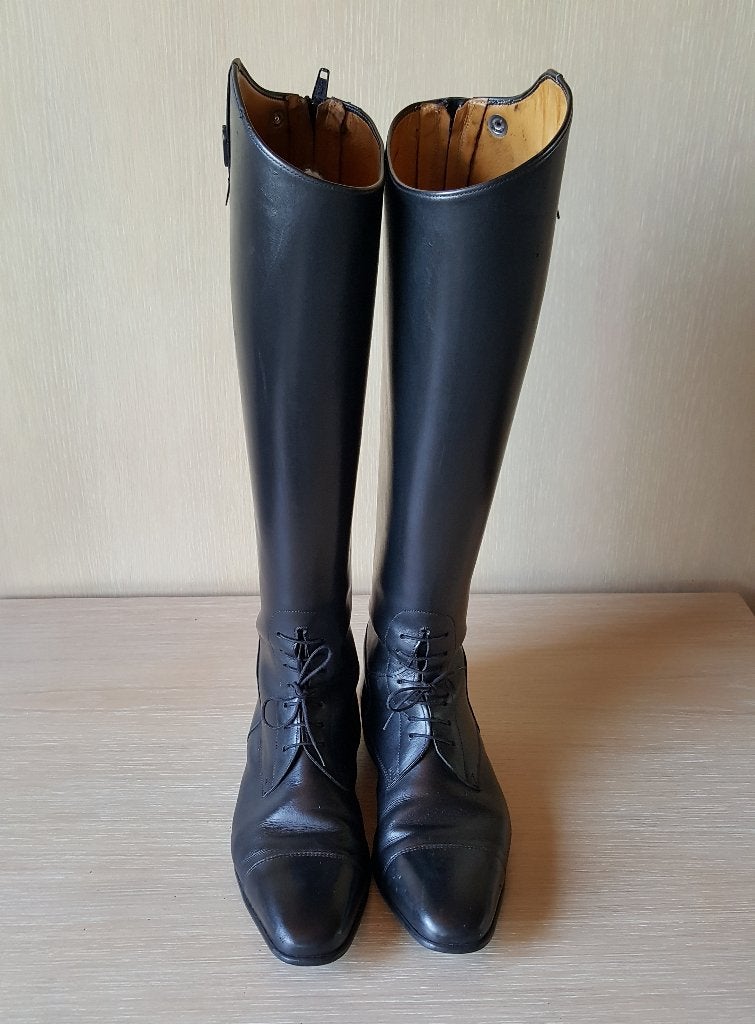 Cavallo rijlaarzen rits / veter – Brede kuit (Maat 42 / 43), Gebruikt, Dames, Ritssluiting, Overige merken