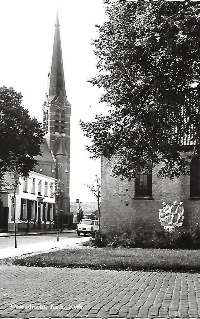 Ossendrecht- -Kath. Kerk., Verzenden, 1960 tot 1980, Ongelopen, Noord-Brabant