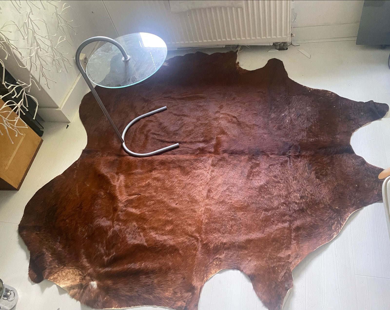 IKEA Koldby koeienhuid vloerkleed bruin, Huis en Inrichting, Gebruikt, 100 tot 150 cm, Bruin, Ophalen of Verzenden