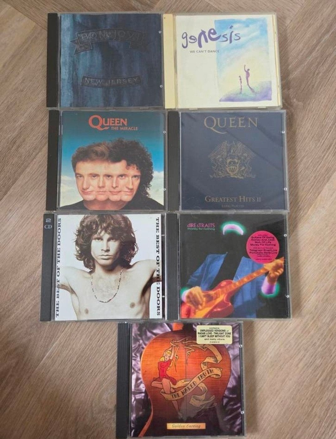 7 CD's: Bon Jovi, Genesis, Queen, The Doors, enz, Cd's en Dvd's, Cd's | Rock, Zo goed als nieuw, Poprock, Ophalen of Verzenden