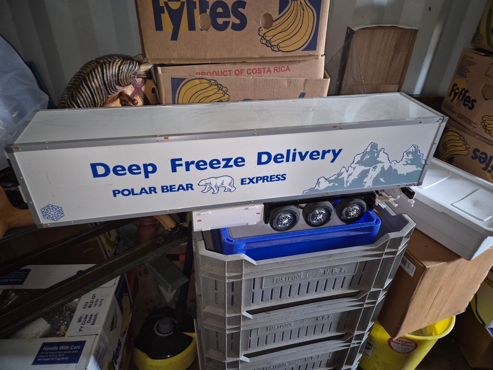 Tamiya Reefer Trailer 1:14 - Deep Freeze Delivery, Ophalen of Verzenden, Zo goed als nieuw, Schaal 1:14, RTR (Ready to Run)