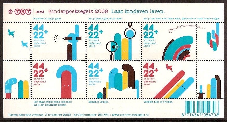 Nederland NVPH nr 2683 postfris Kinderpostzegels 2009, Postzegels en Munten, Postzegels | Nederland, Ophalen of Verzenden, Na 1940