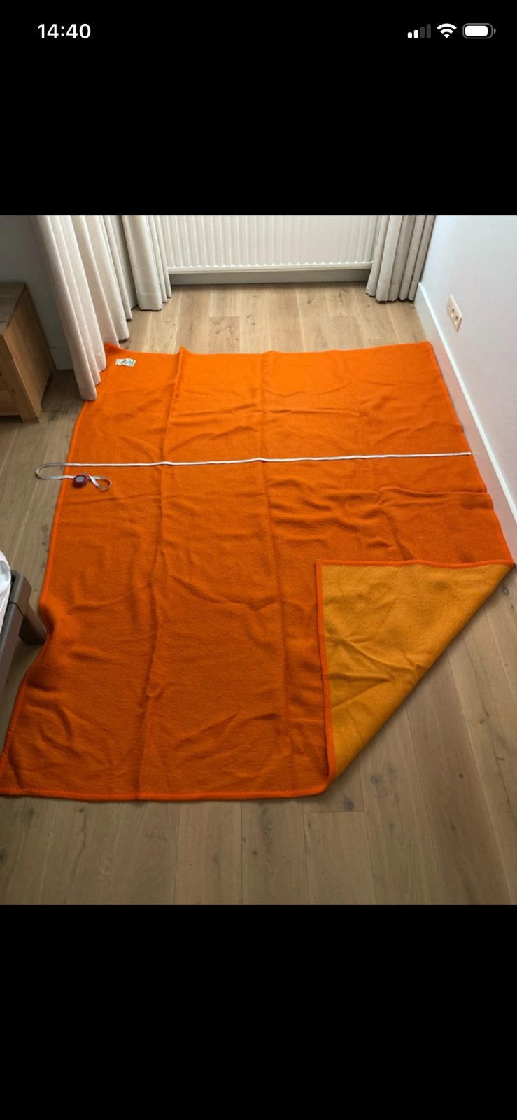 Vintage Wollen deken van REAL in topconditie 230 x 187 cm, Huis en Inrichting, Woonaccessoires | Plaids en Woondekens, Zo goed als nieuw