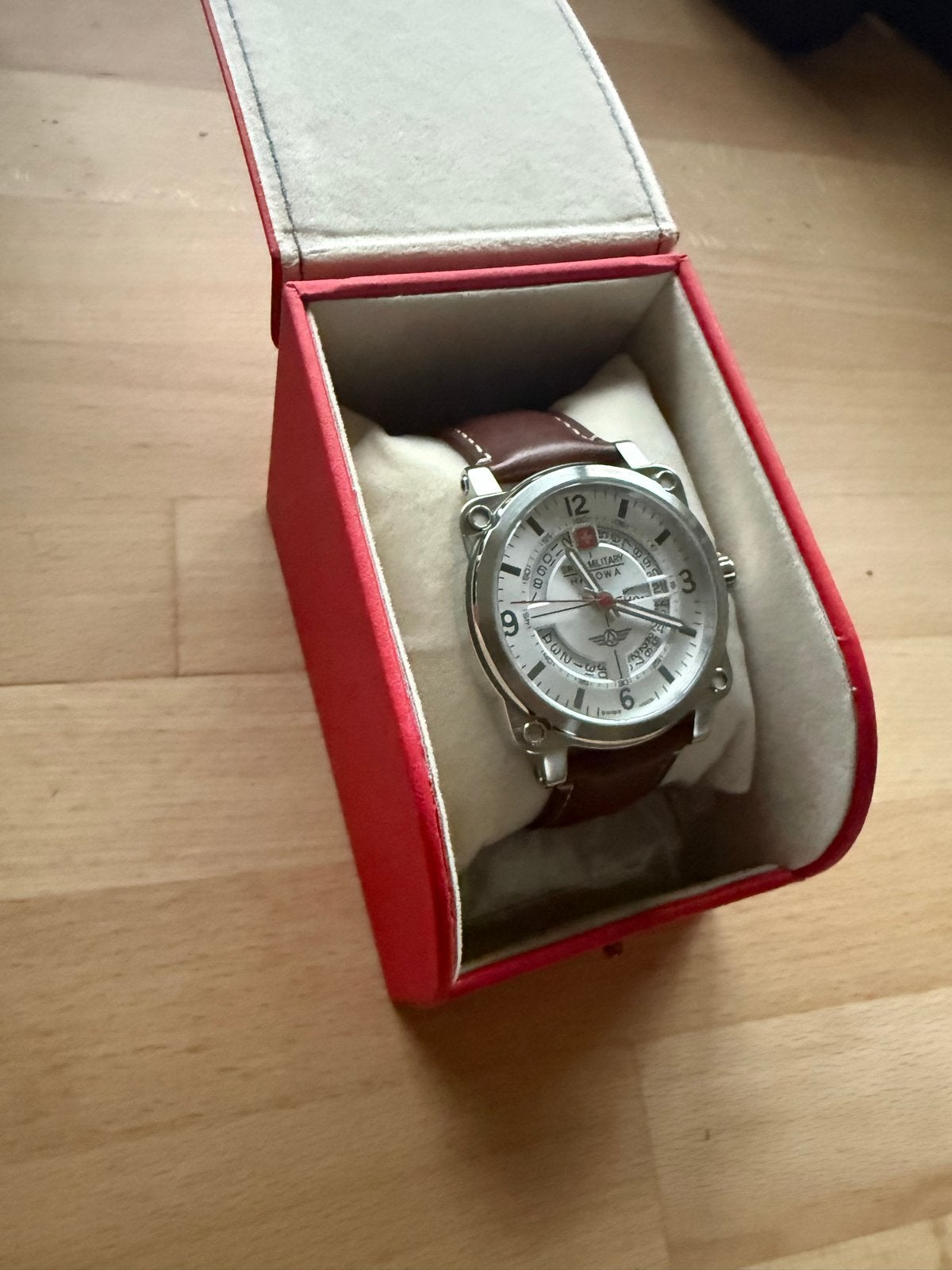 Swiss Military Hanowa Aerograph SMWGB2101102 Herenhorloge, Ophalen of Verzenden, Zo goed als nieuw, Wit, Staal