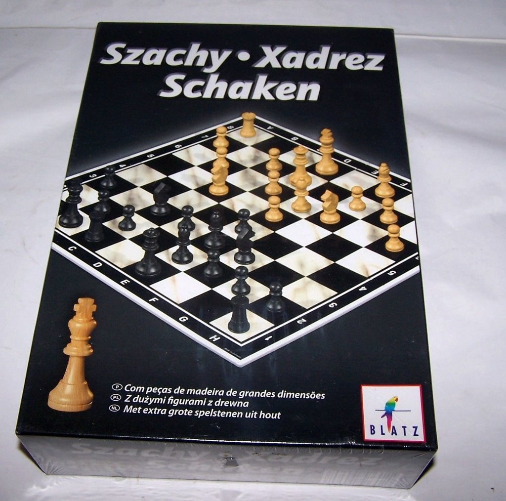 Schaakspel met grote schaakstukken. Splinternieuw in doos., Een of twee spelers, Ophalen of Verzenden, Nieuw, Blatz