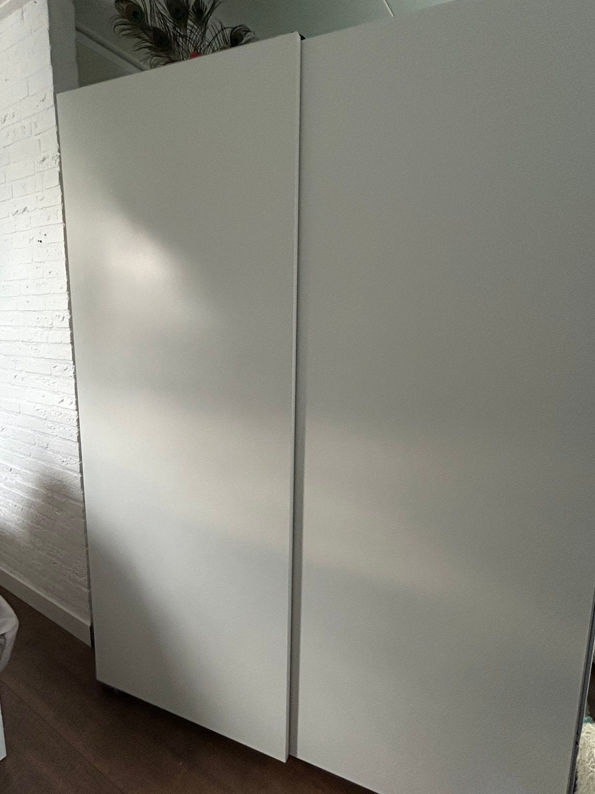 Kledingkast hang/ leg ikea hasvik, Ophalen, 100 tot 150 cm, 200 cm of meer, Meerdere deuren