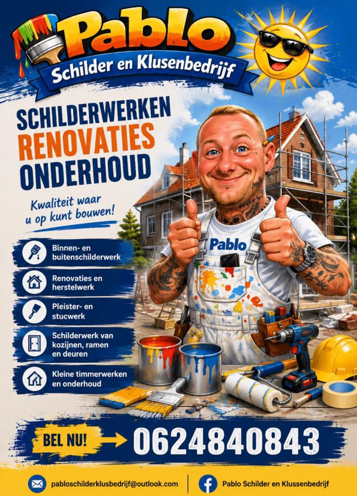 Professioneel Schilder en klusbedrijf