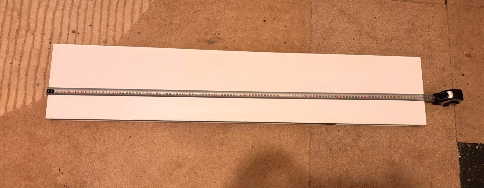4 witte wandplanken ikea 120x24, Ophalen, Gebruikt