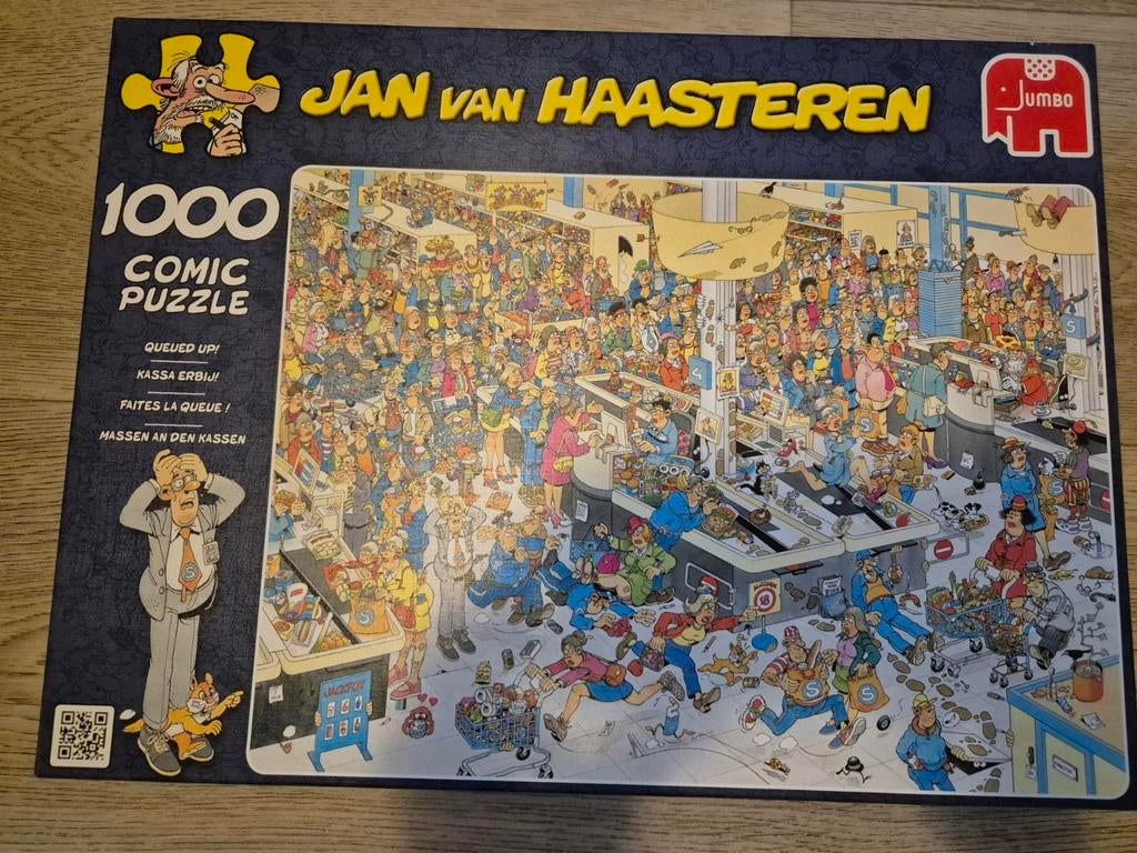Jan van Haasteren Kassa Erbij! 1000 stukjes, Ophalen, 500 t/m 1500 stukjes, Zo goed als nieuw, Legpuzzel