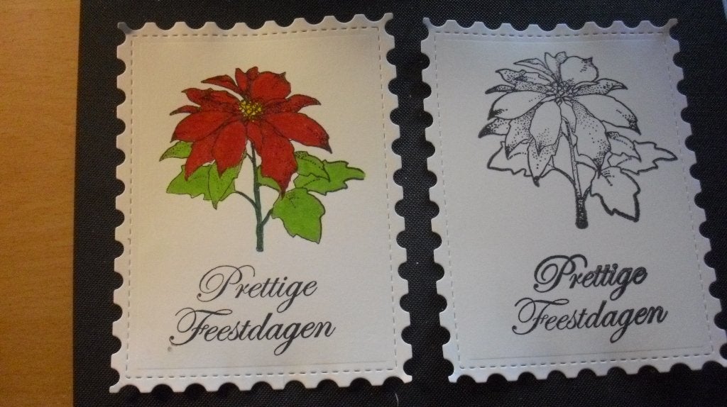 Kerstplaatjes om zelf in te kleuren, Hobby en Vrije tijd, Verzenden, Overige thema's, Overige typen