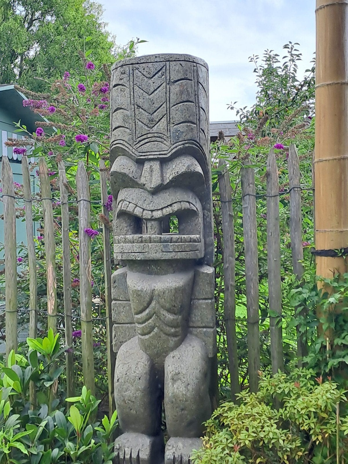 Massieve Groenstenen Tiki Totem - Tuinbeeld, Ophalen, Www.ibizasfeer.nl, Nieuw, Info@ibizasfeer.nl