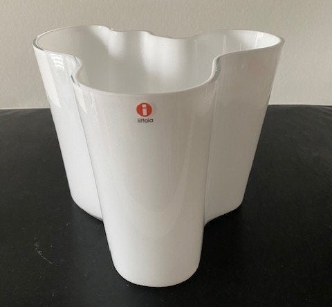 iittala grote witte tijdloze Alvar Aalto vaas Savoy, Antiek en Kunst, Verzenden