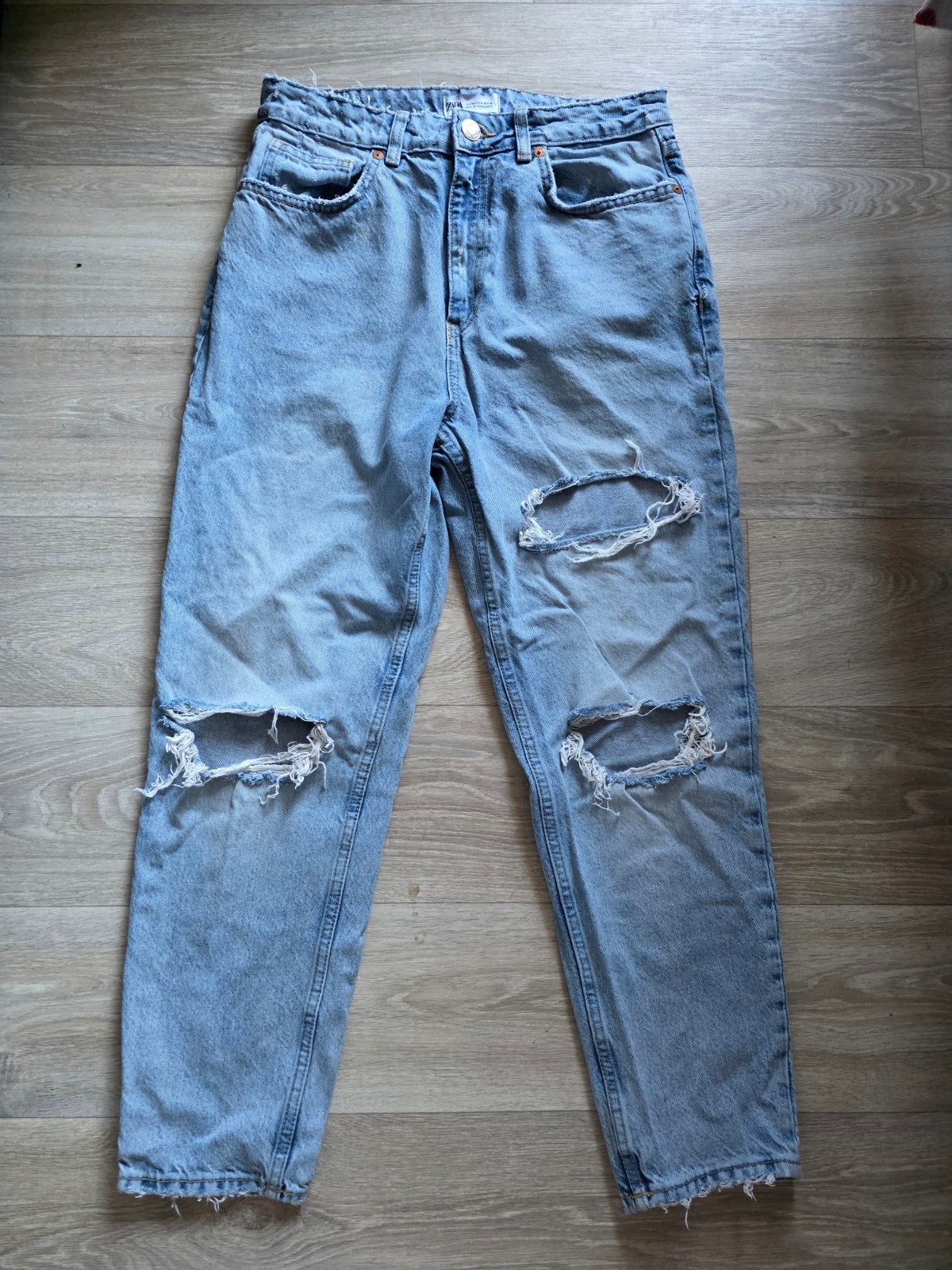 Zara gescheurde jeans - Lichtblauw - Maat 40, Kleding | Dames, Blauw, Zara, Ophalen of Verzenden, W30 - W32 (confectie 38/40)