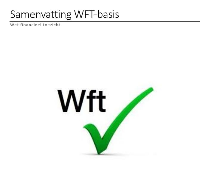 Samenvatting WFT Basis 2026, Boeken, Studieboeken en Cursussen, Nieuw, Beta, Ophalen of Verzenden