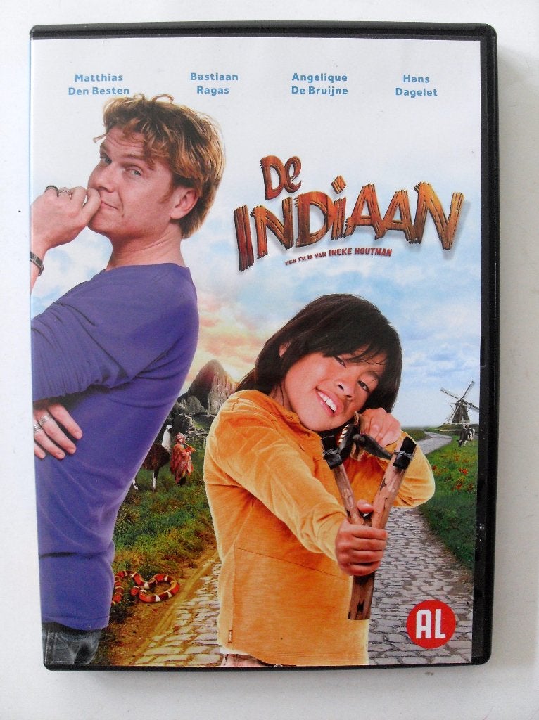 De Indiaan (originele dvd) Bastiaan Ragas & Hans Dagelet, Avontuur, Alle leeftijden, Ophalen of Verzenden, Zo goed als nieuw