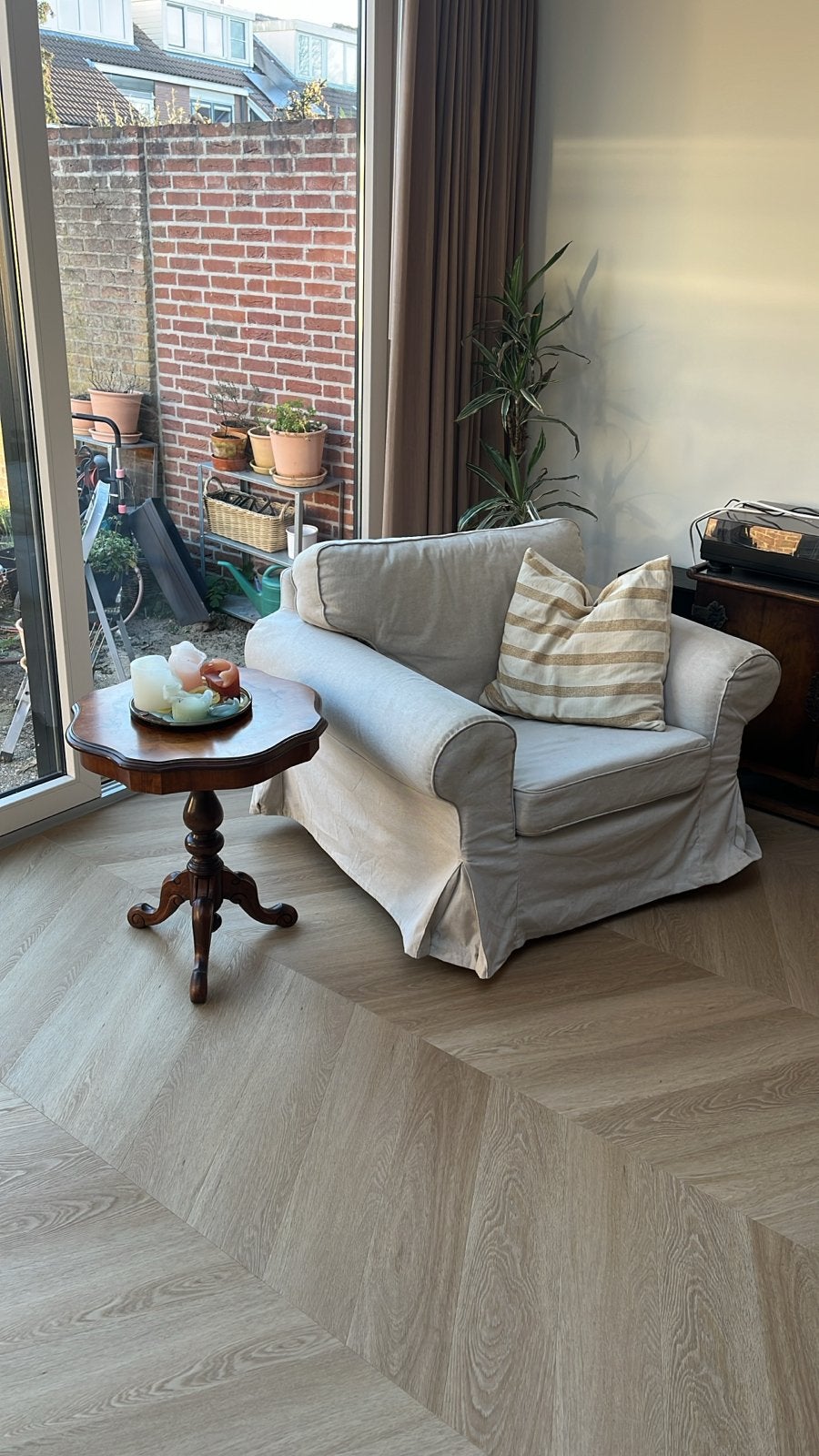 IKEA Ektorp stoel - beige, wasbare hoezen, Ophalen, Gebruikt, Overige kleuren, Eén