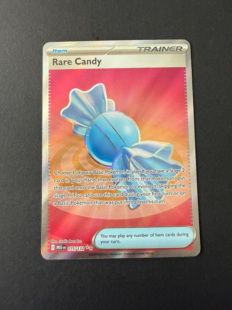 MEG 175/132 Rare Candy, Hobby en Vrije tijd, Verzamelkaartspellen | Pokémon, Ophalen of Verzenden, Nieuw, Losse kaart