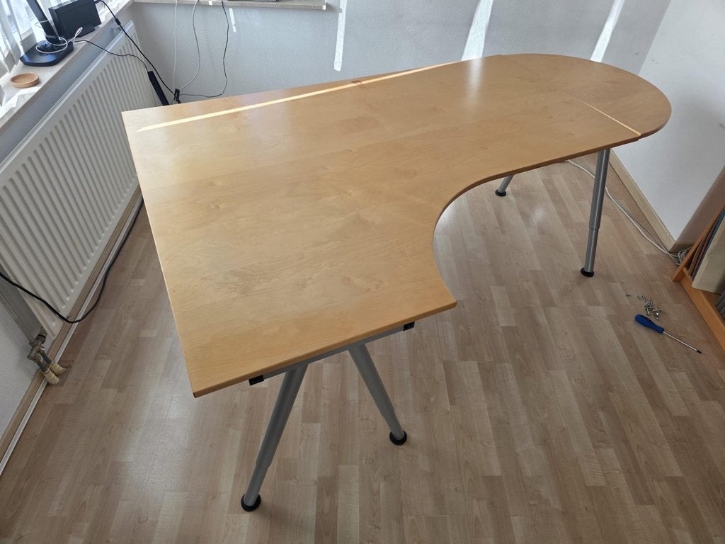 bureau Ikea Effectiv, Ophalen, Demontabel, 160 cm, Hoekbureau