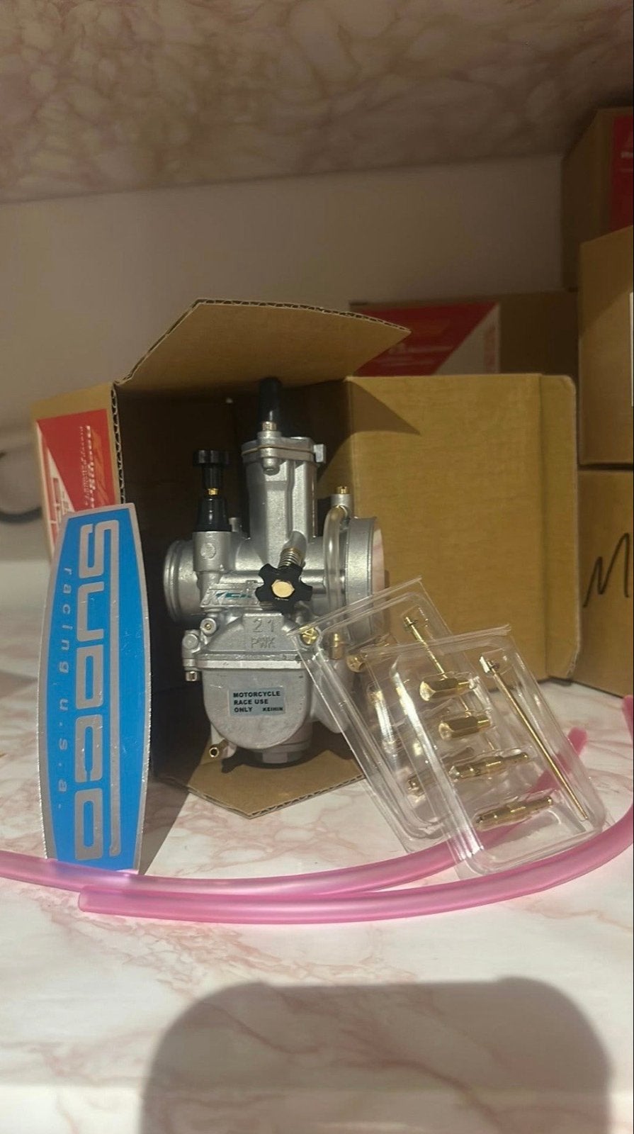 Keihin PWK Carburateur 21mm - Nieuw in doos, Fietsen en Brommers, Ophalen of Verzenden, Nieuw, Carburateur