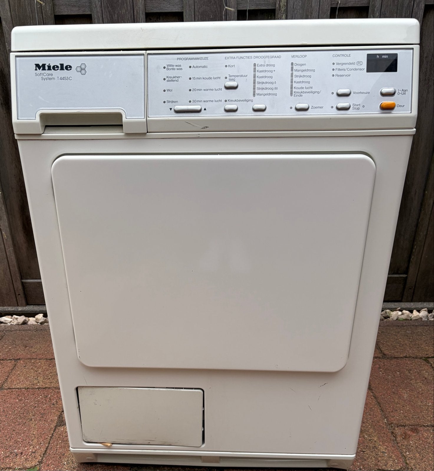 Miele SoftCare System T4453C Condensdroger, Witgoed en Apparatuur, Wasdrogers, Ophalen, Wolprogramma, 6 tot 8 kg, Gebruikt