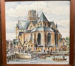 Rotterdam St.Laurenskerk 1750 C. PRONK BINNENROTTE KANT, Ophalen