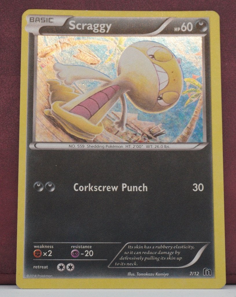 Scraggy Holo 7-12 McDonald's Collection 2016 Pokémon Kaart, Ophalen of Verzenden, Nieuw, Losse kaart