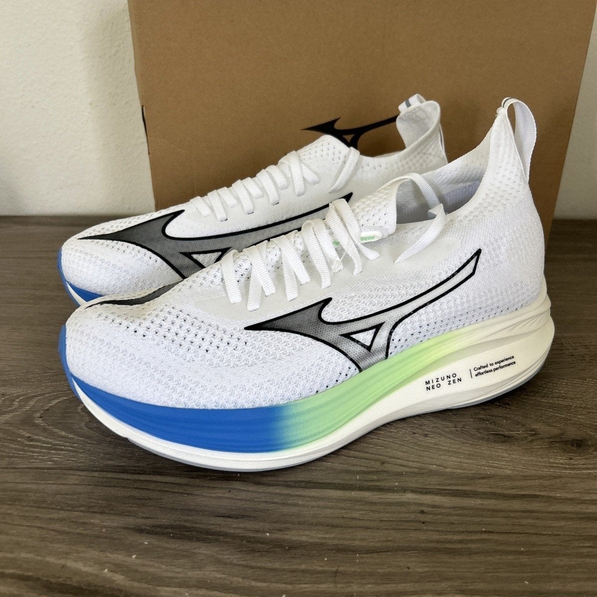 Nieuwe Mizuno hardloopschoenen wit (maat 42-42,5), Wit, Maat 42/44 (L), Nieuw, Ophalen of Verzenden