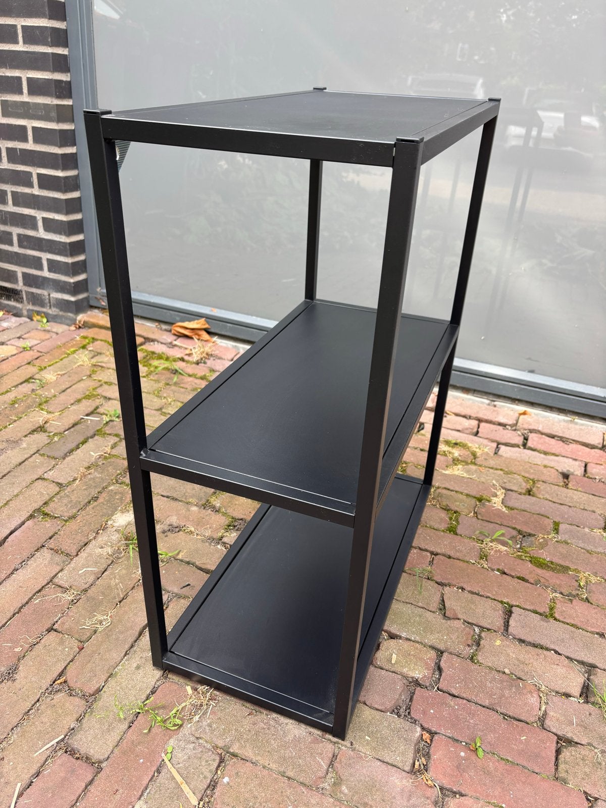 ENHET Wandframe met planken, antraciet, 60x30x75 cm, Ophalen, Zo goed als nieuw
