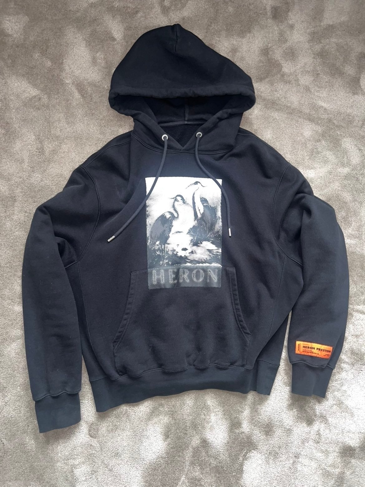 Heron Preston Hoodie Zwart maat M, Ophalen of Verzenden, Zo goed als nieuw