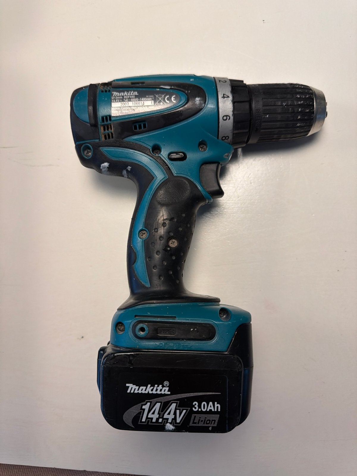 Makita Boor- en Schroefmachine 14.4V Li-ion met koffer, Ophalen, Gebruikt, Variabele snelheid, Boor- en Schroefmachine