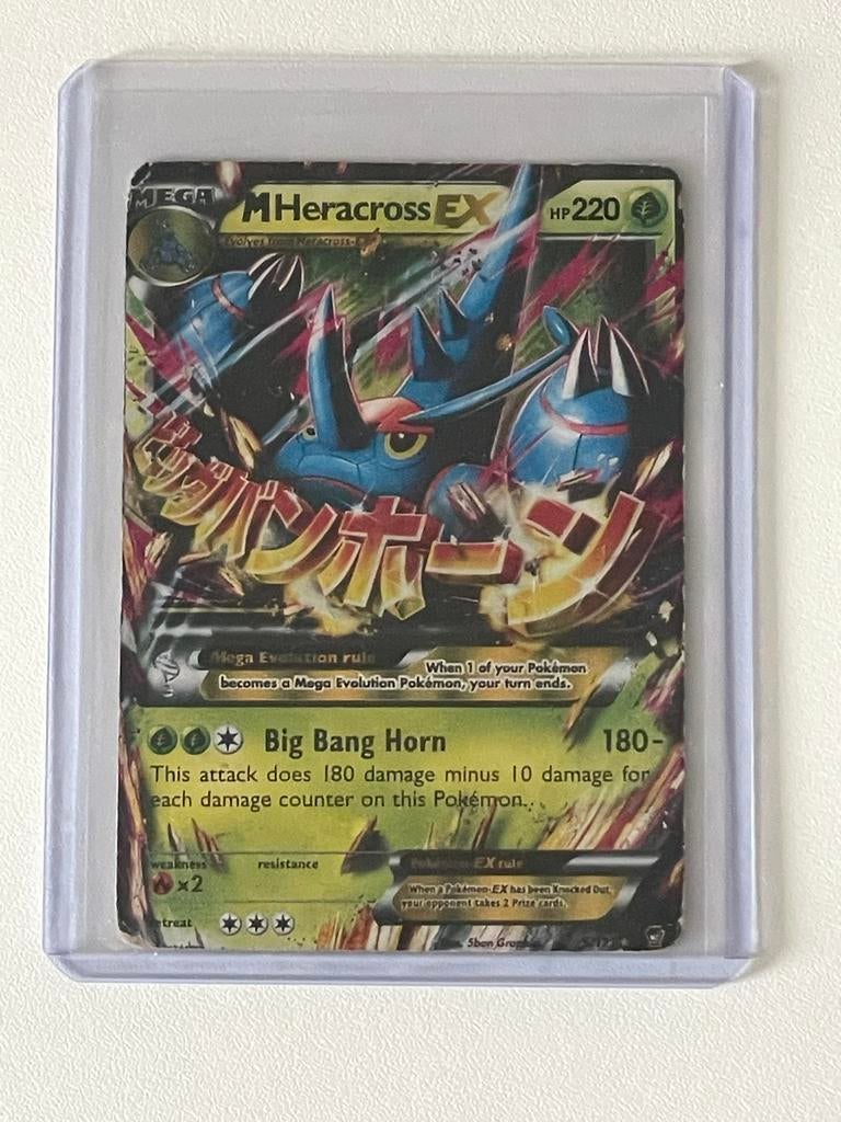 M Heracross EX Pokémon Kaart - Zeldzaam, Ophalen of Verzenden, Gebruikt, Losse kaart