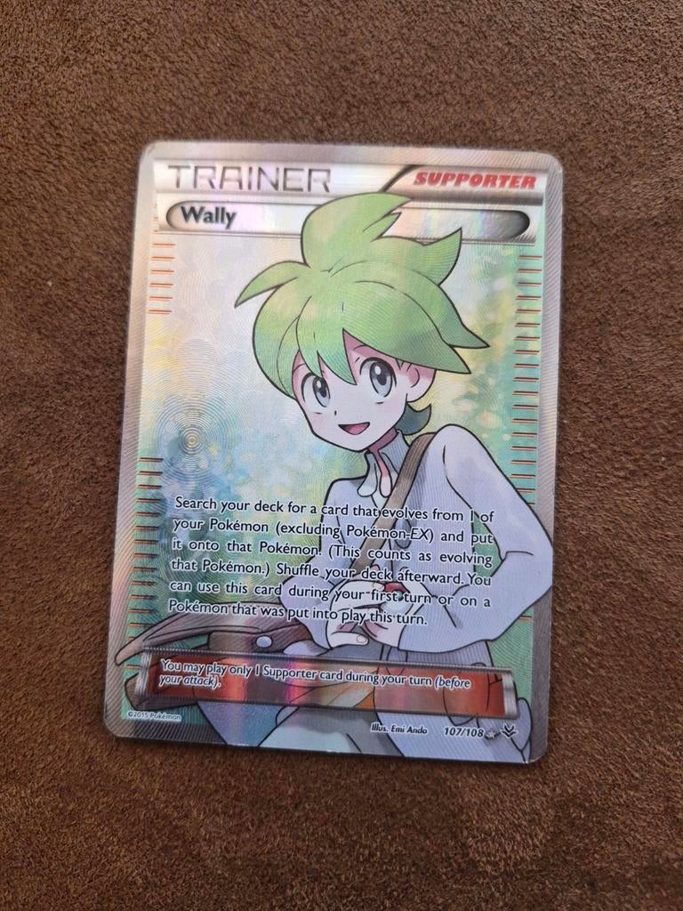 Wally Full Art Trainer Supporter Pokémon Kaart (Foil), Ophalen of Verzenden, Gebruikt, Losse kaart, Foil