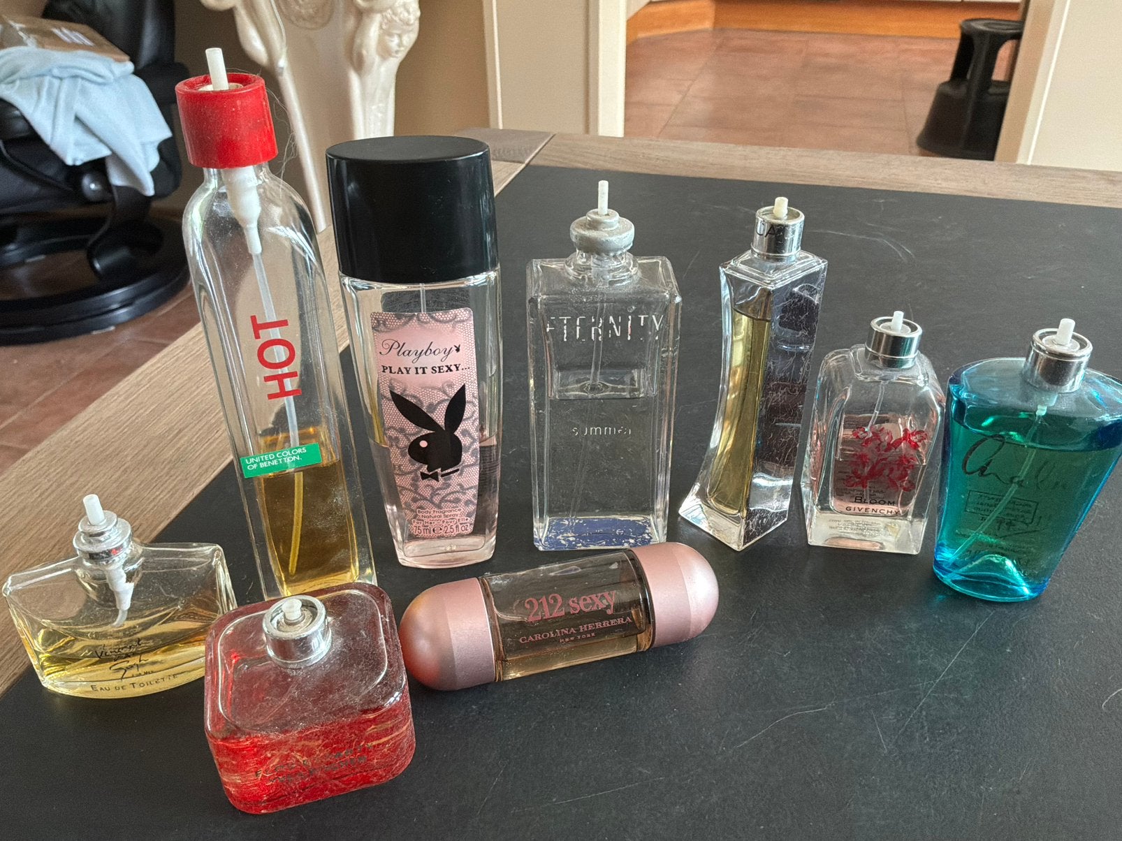 Veel vintage flesjes parfum, Ophalen of Verzenden