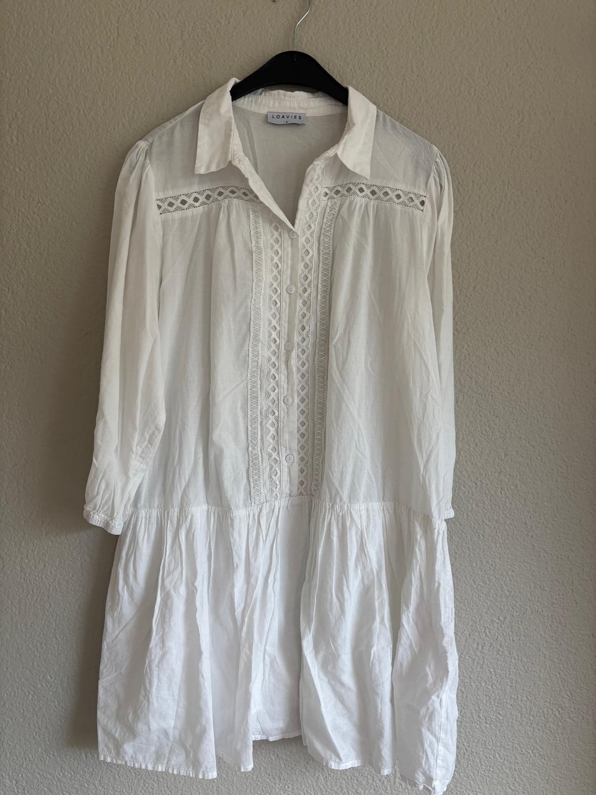Loavies jurkje/tuniek mt M, Ophalen of Verzenden, Zo goed als nieuw, Maat 38/40 (M), Wit