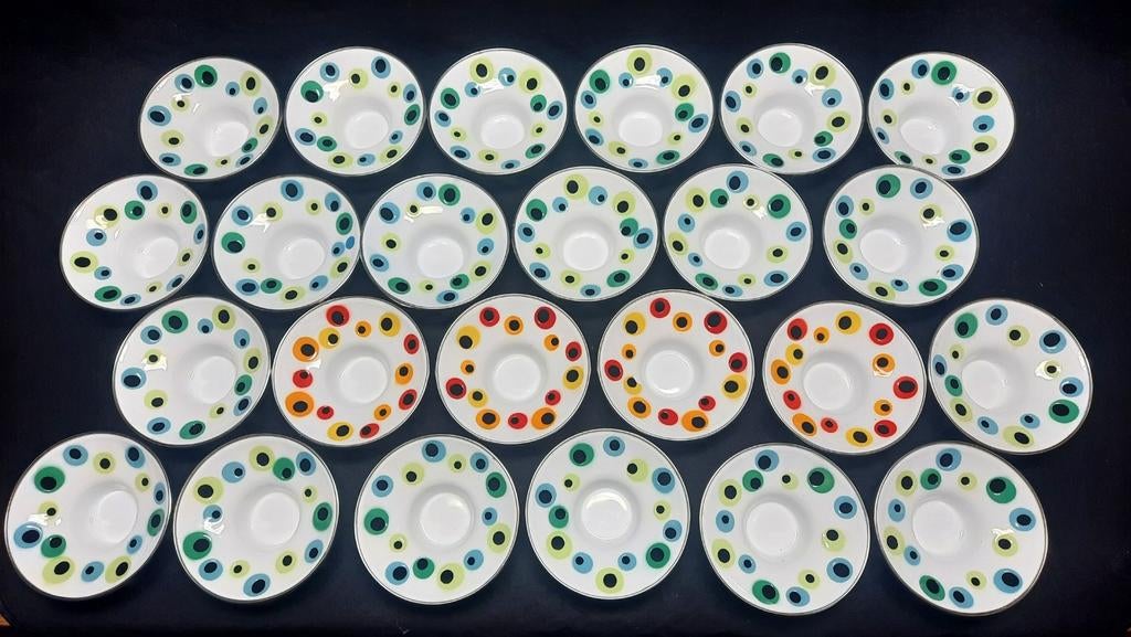 Ikea space age ufo waxinelichthouders, lees de beschrijving, Ophalen of Verzenden, Zo goed als nieuw, Metaal, Groen