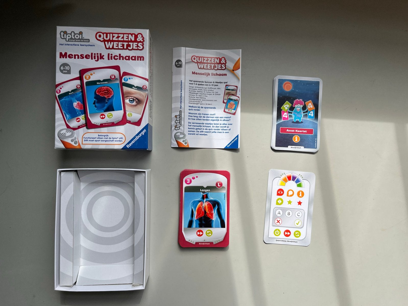 Tiptoi Quizzen & Weetjes: Menselijk Lichaam (6-10 jaar), Ophalen of Verzenden, Zo goed als nieuw
