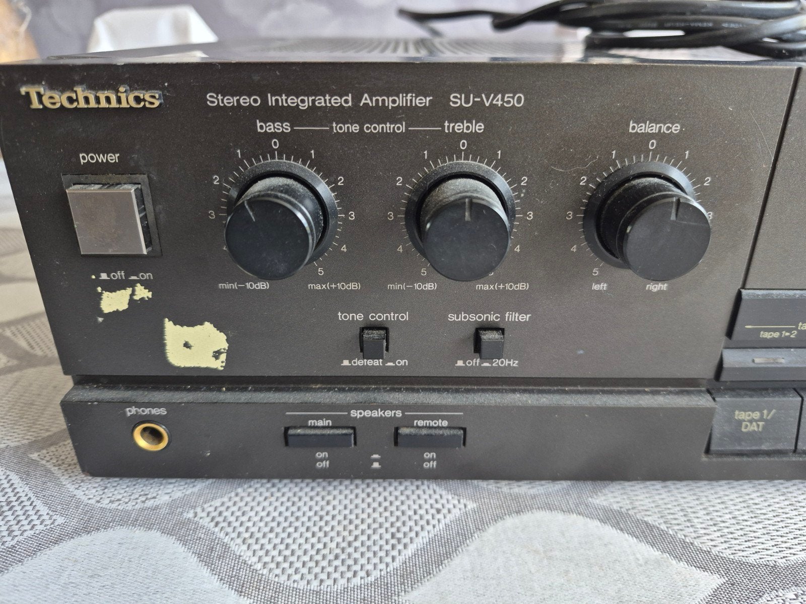 Technics SU-V450 Stereo Geïntegreerde Versterker, Audio, Tv en Foto, Overige merken, Gebruikt, Verzenden, 120 watt of meer