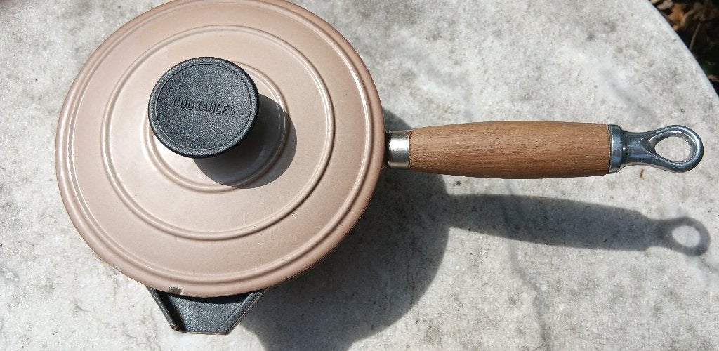 COUSANCES LE CREUSET bruin steelpan saus jus 14cm (LL12), Gietijzer, Nieuw, Le Creuset, Ophalen of Verzenden