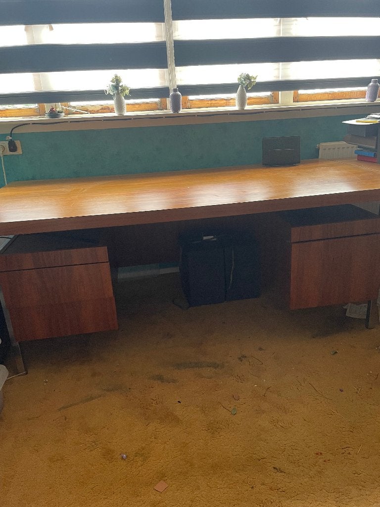 buro tafel en dressoir, Ophalen, Gebruikt, 100 cm, Overige materialen