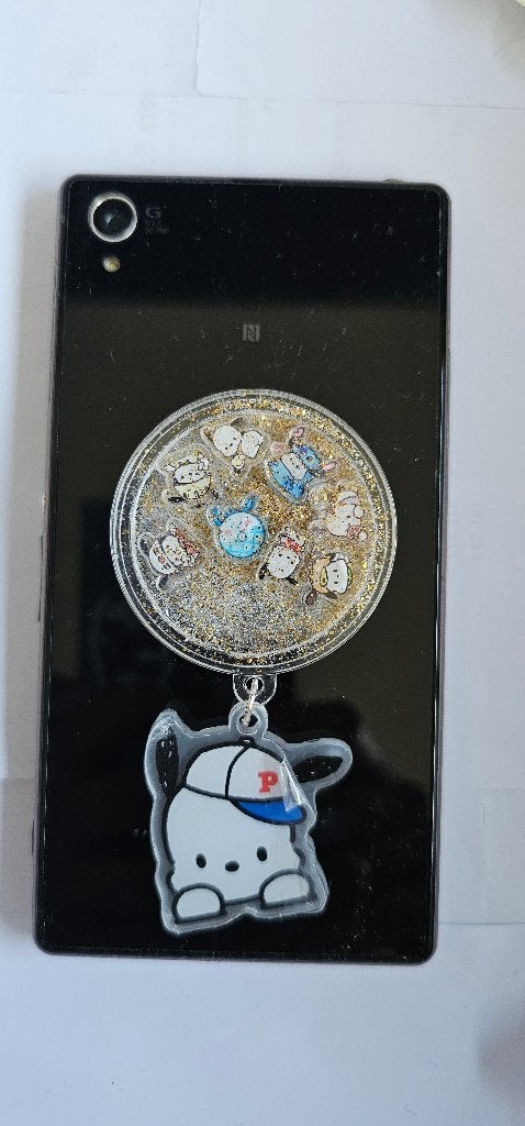 Pochacco Sanrio Popsocket Telefoonhouder, Ophalen of Verzenden, Zo goed als nieuw, Telefoonhanger of Accessoire, Universeel