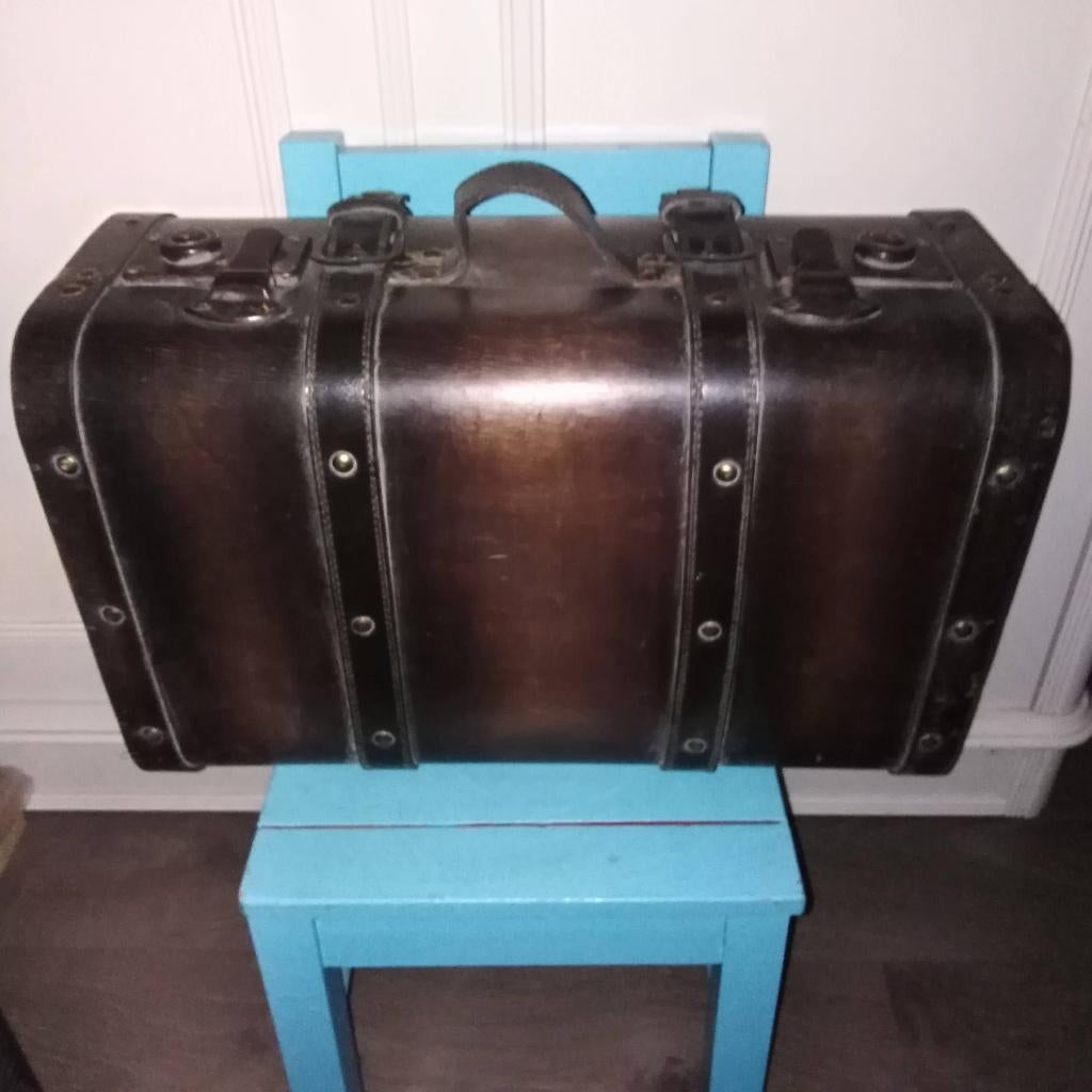 Leuk decoratief robuust vintage koffertje, Ophalen, Minder dan 50 cm, Gebruikt, Minder dan 50 cm