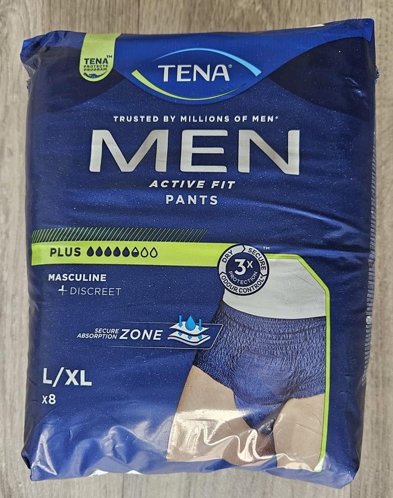 3 pakken TENA activ fit broekjes Men L/XL, Ophalen of Verzenden