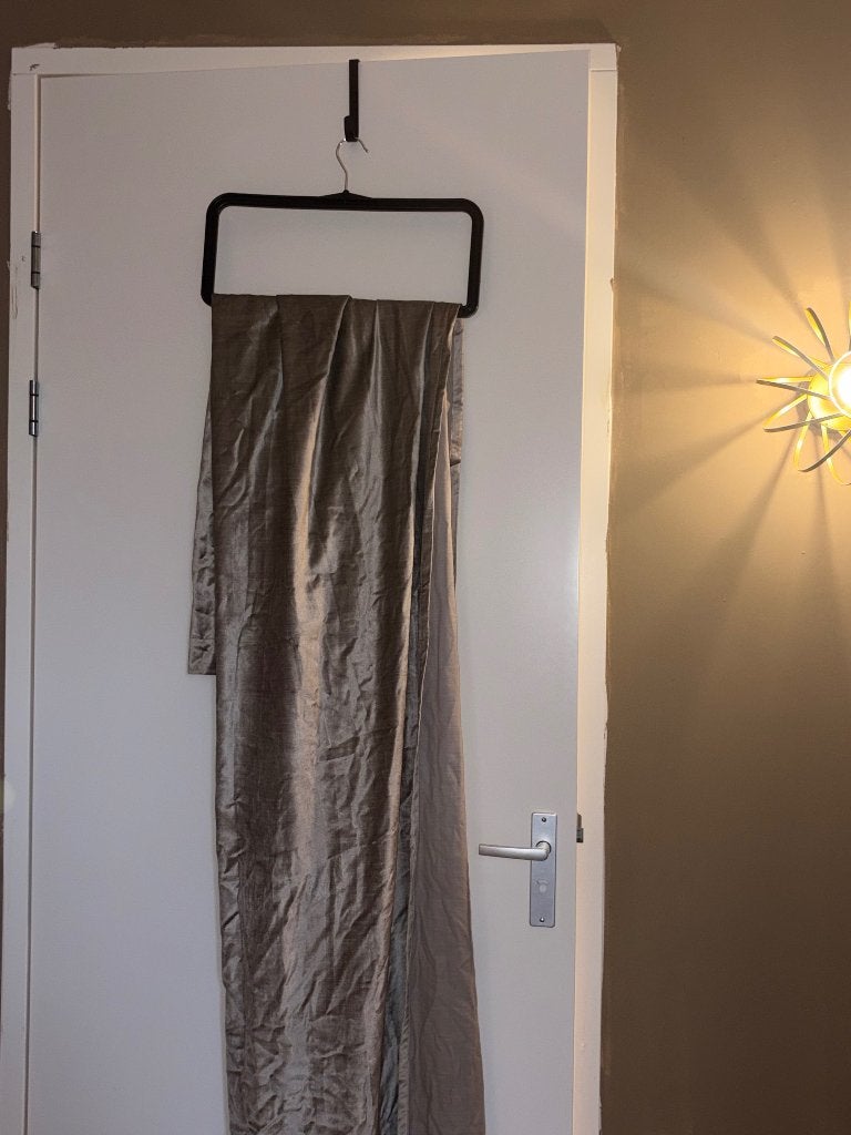 Set 2 fluwelen gordijnen 120x250, Huis en Inrichting, 120 cm, Gebruikt, Overige merken, Verduisterend