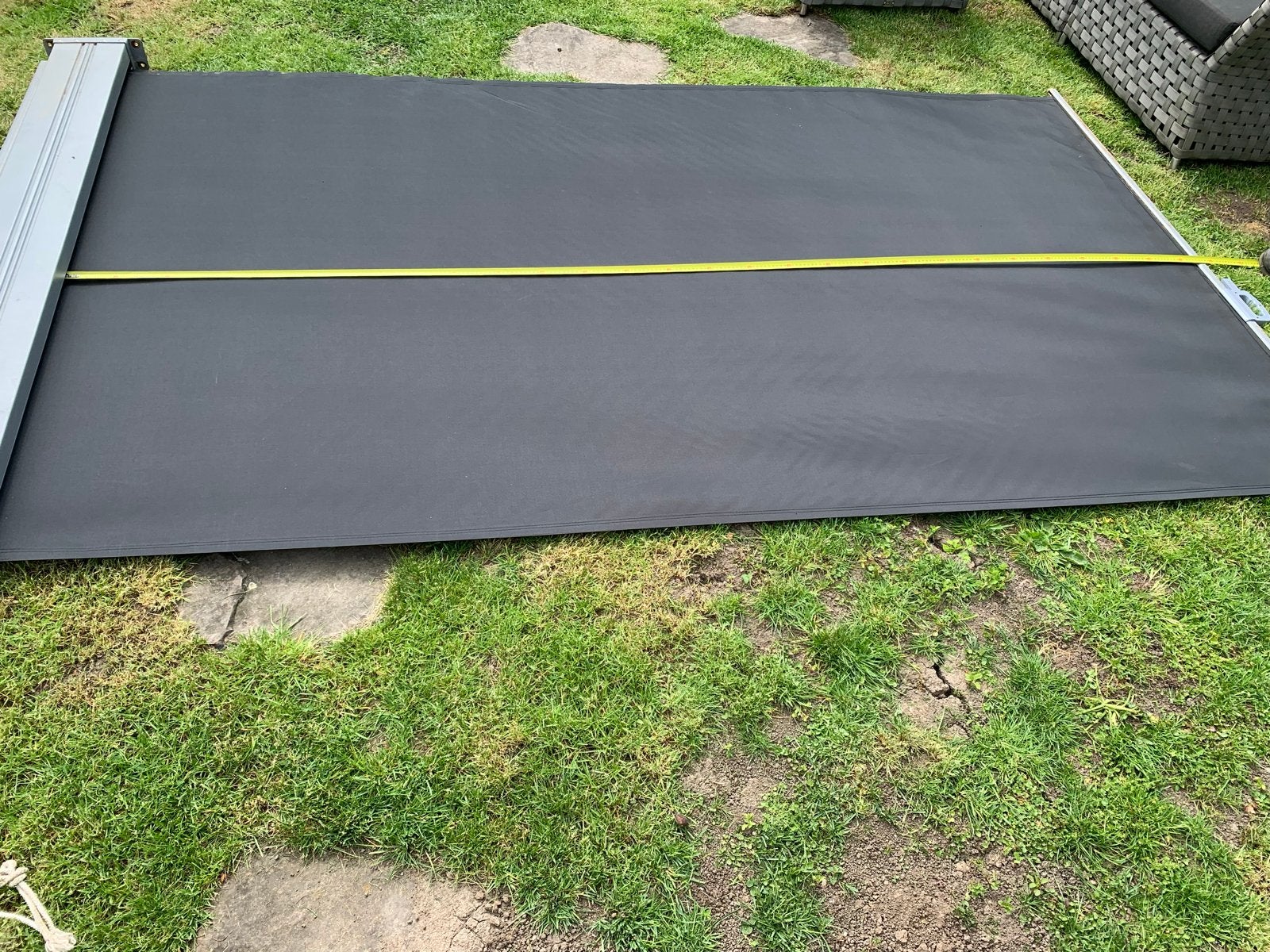 Gebruikt screen/windscherm  zonwering, 600 cm breed, Ophalen, Gebruikt, 450 cm of meer, 150 tot 300 cm