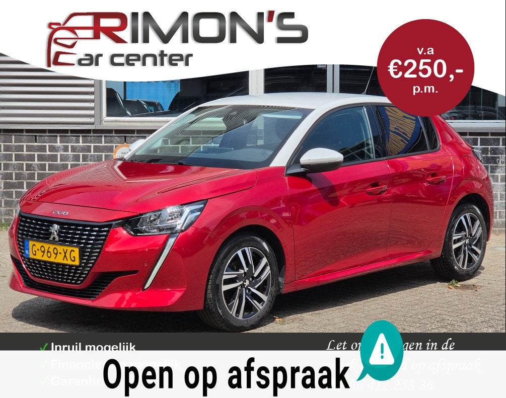 Peugeot 208 1.2 PureTech Blue Lease Allure Navi 360 Camera V, Voorwielaandrijving, 101 pk, Gebruikt, Euro 6