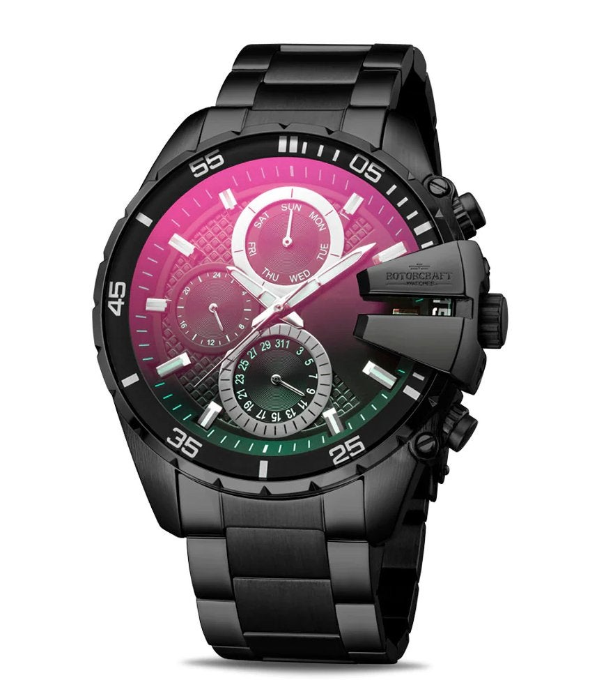 Rotorcraft Rotator RC3102 Sport Chrono Nieuw! t.w.v € 529-, Sieraden, Tassen en Uiterlijk, Zwart, Nieuw, Ophalen of Verzenden